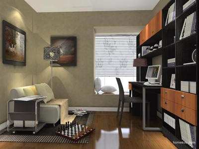 打造德系自然書(shū)房 尚品宅配C3673德國(guó)森林家具效果圖解析